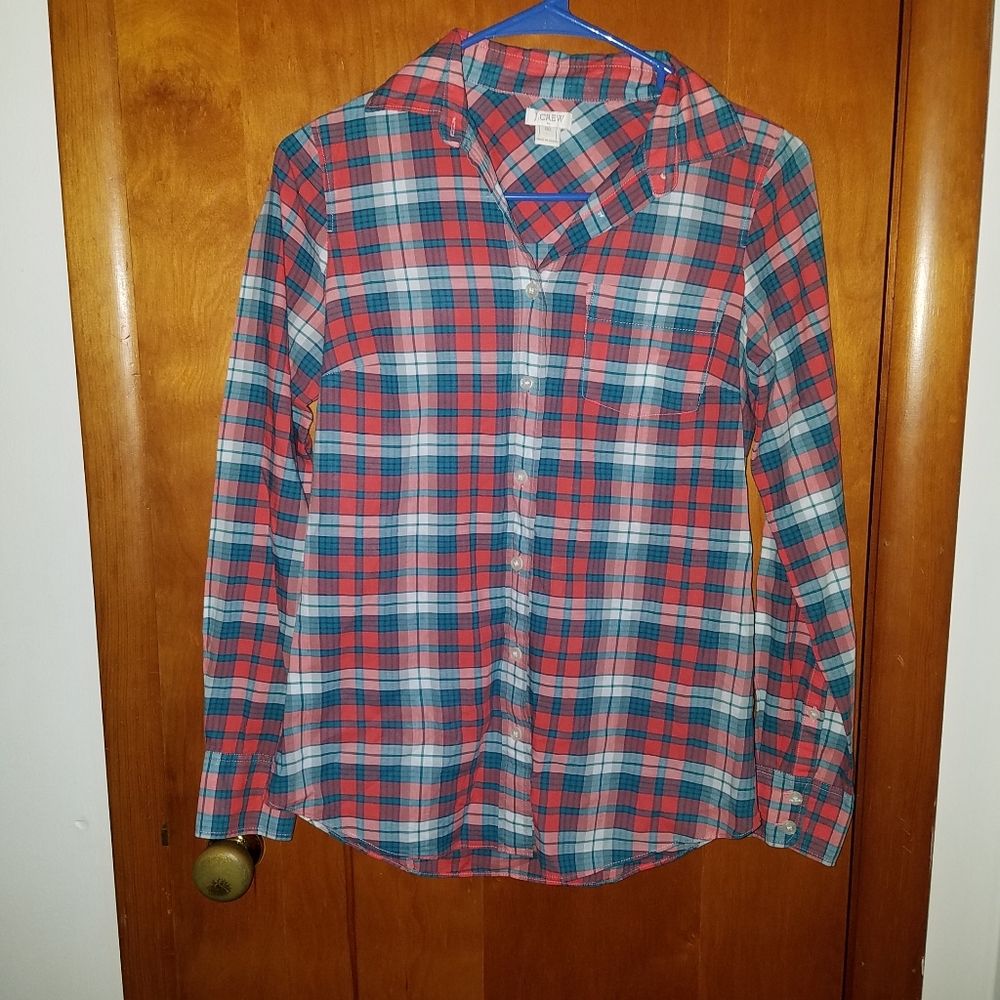 J. Crew Perfect Button Up in Plaid